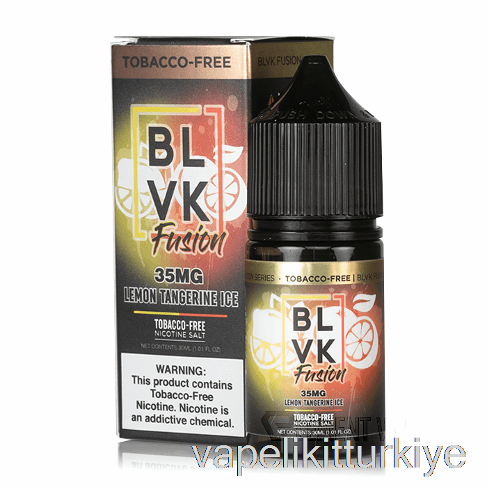 Vape Elektronik Sigara Limon Mandalina Buz - Blvk Füzyon Tuzları - 30ml 50mg
